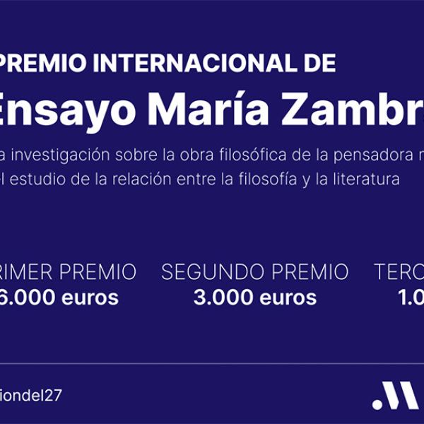 La Diputación rinde homenaje a María Zambrano con un certamen internacional de ensayo