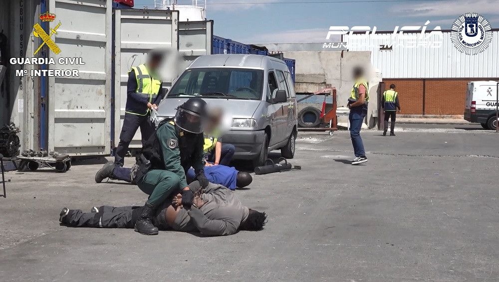 Desarticulada una organización criminal dedicada a la sustracción y despiece de vehículos