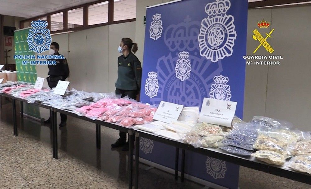 Realizada la mayor aprehensión de drogas sintéticas de la historia de España