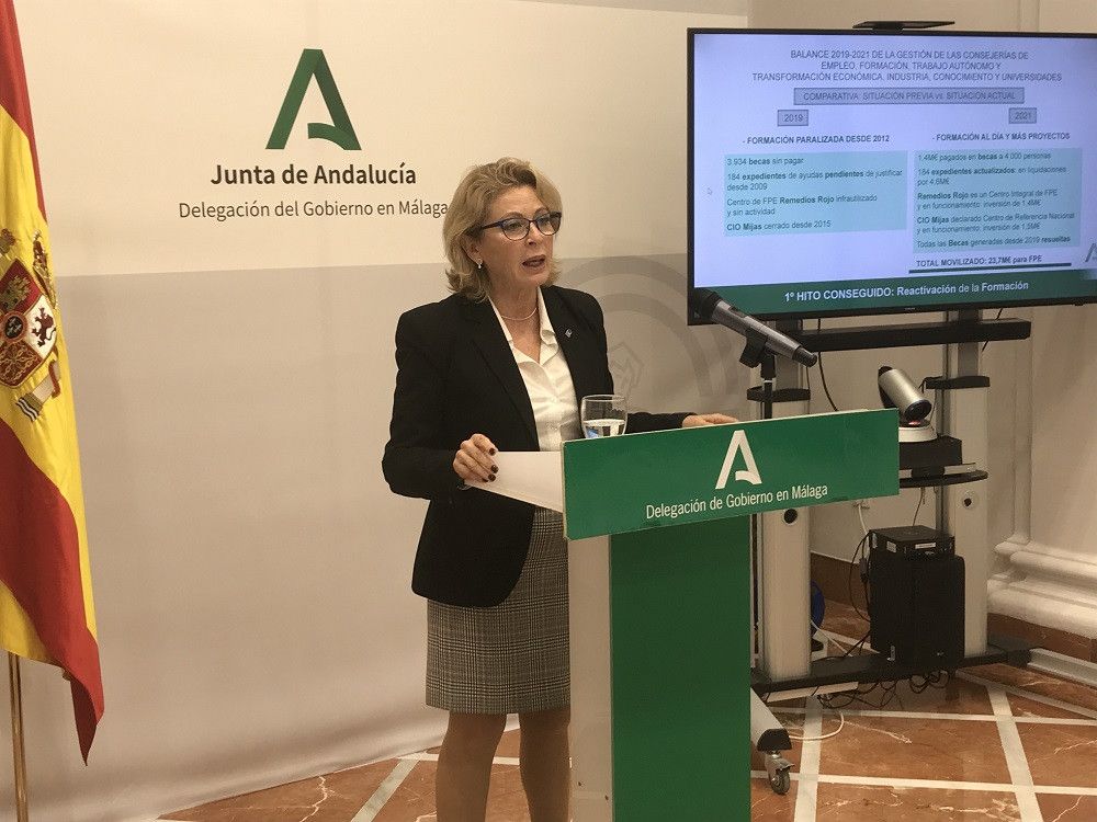La Junta inyecta en Málaga 385,9 millones en materia de formación y ayuda al tejido empresarial durante la legislatura