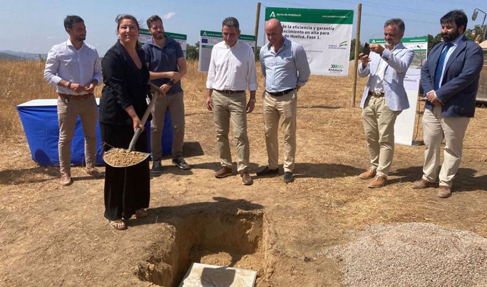 Comienzan las obras para garantizar el suministro de agua a municipios de la Sierra de Aracena