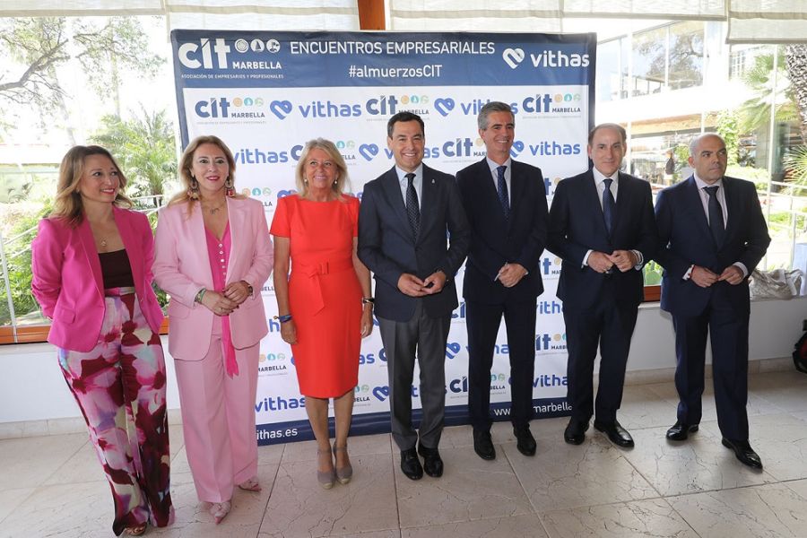 El presidente andaluz ha ofrecido hoy la ponencia en el almuerzo de socios de CIT Marbella