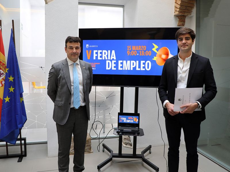 La quinta edición de la Feria de Empleo de Marbella se celebrará el 15 de marzo en el Palacio de Congresos con 140 estands, 120 empresas y 20 instituciones