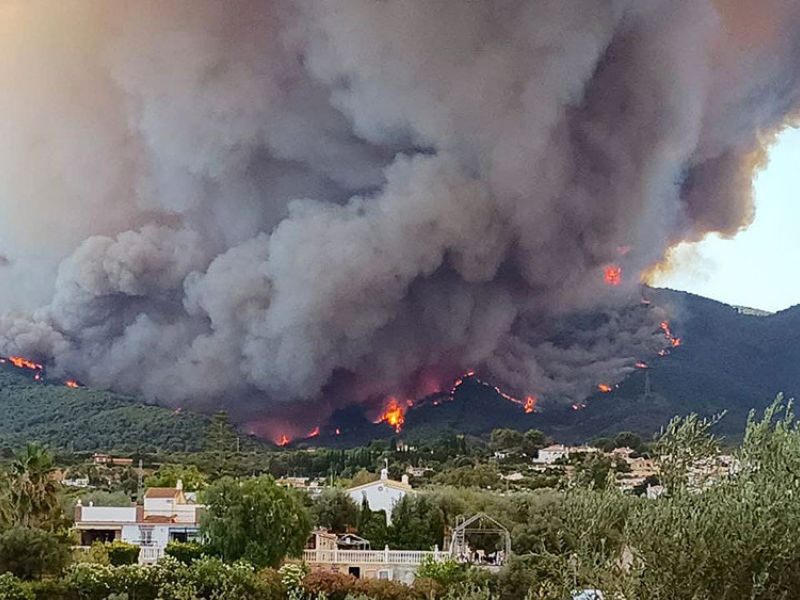 Protección Civil y Emergencias alerta por riesgo de incendios forestales y por altas temperaturas en la mayor parte de la Península