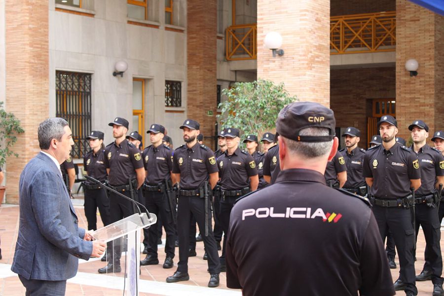 Son 152 los agentes en prácticas que se han incorporado hoy a la Policía Nacional en la provincia de Málaga