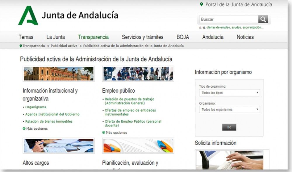 El Portal de Transparencia tramita un 70,8% más solicitudes de información que el año pasado