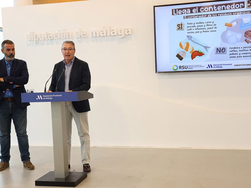 La Diputación realizará una campaña informativa sobre el contenedor marrón antes de empezar a implantarlo en los pueblos