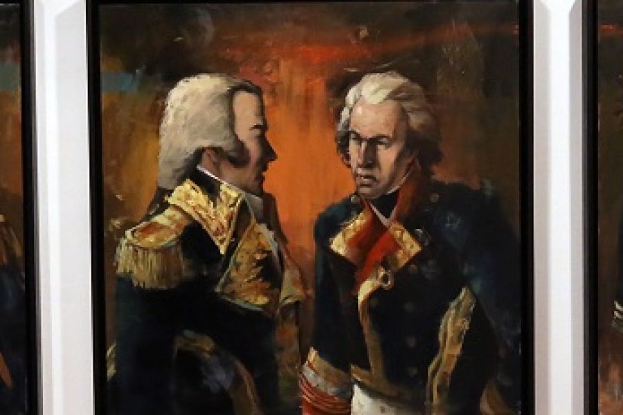 El MAD de Antequera acoge la exposición de Daniel Parra sobre la batalla de Trafalgar inspirada en el libro de Pérez Galdós