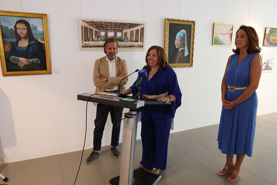 El espacio expositivo de la Diputación acoge una muestra de réplicas de grandes obras maestras de la pintura realizadas por escolares de Alhaurín el Grande