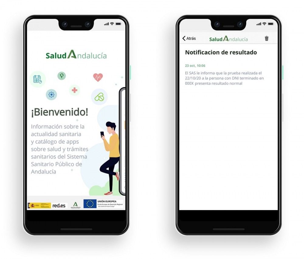 Salud enviará un mensaje a los usuarios cuando el resultado de la prueba PCR sea negativo