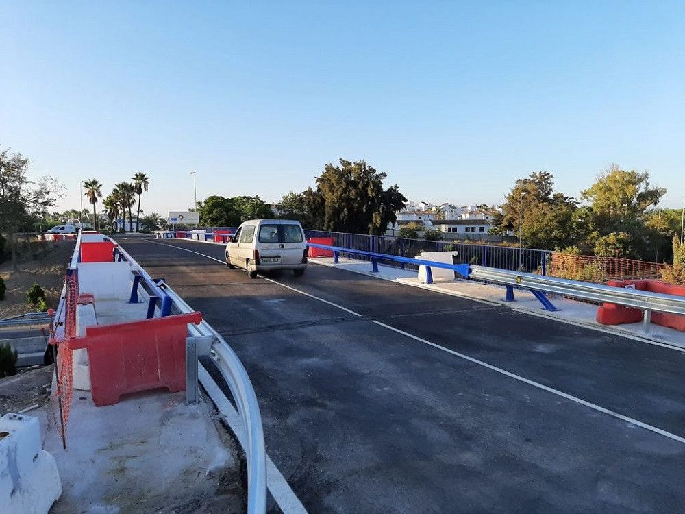 Reabierto al tráfico el paso superior del enlace de Cancelada en la autovía A-7 a su paso por Estepona