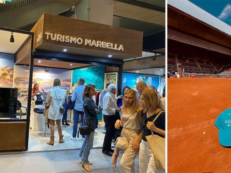 Marbella se promociona como destino turístico y deportivo en el Mutua Madrid Open, que registra más de 300.000 visitantes durante el torneo