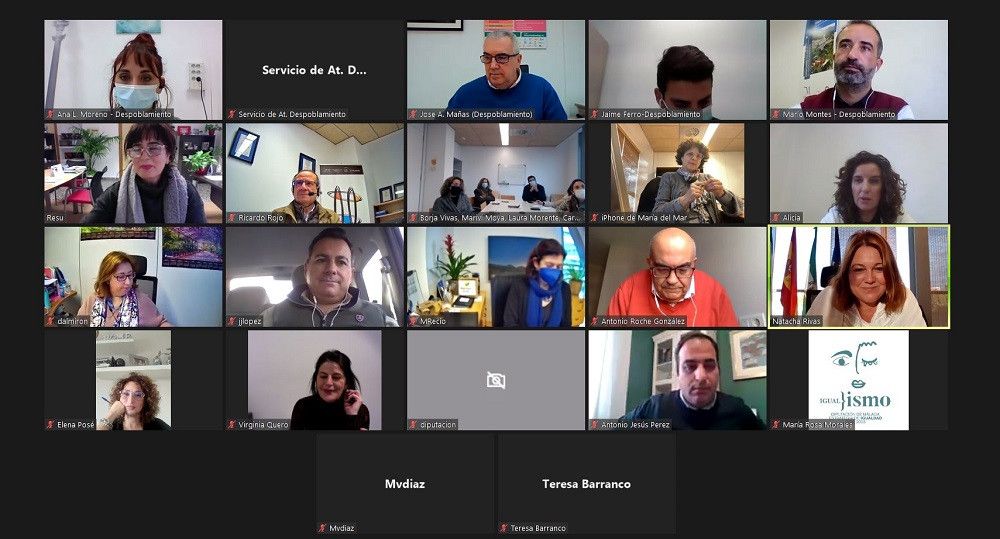 La Diputación de Málaga involucra a todas las delegaciones en el reto del despoblamiento