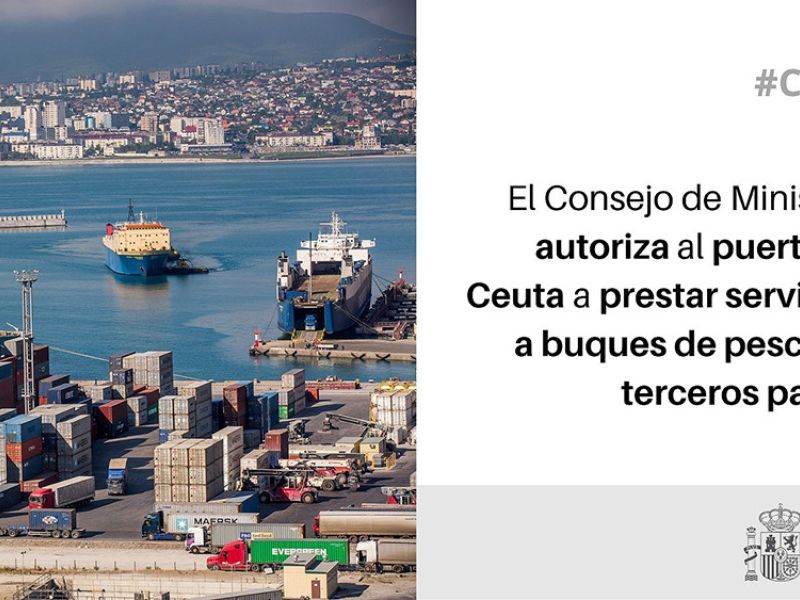 El Consejo de Ministros autoriza al puerto de Ceuta a prestar servicios a buques de pesca de terceros países