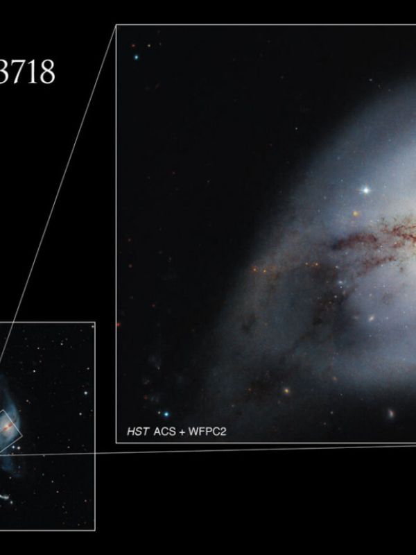 El telescopio espacial Hubble observa una espiral retorcida