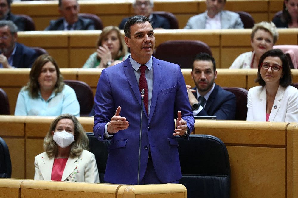 Debate de sordos entre Pedro Sánchez y Alberto Nuñez Feijóo en el Senado