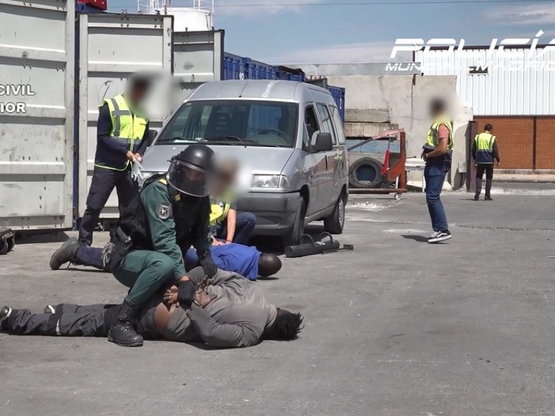 Desarticulada una organización criminal dedicada a la sustracción y despiece de vehículos