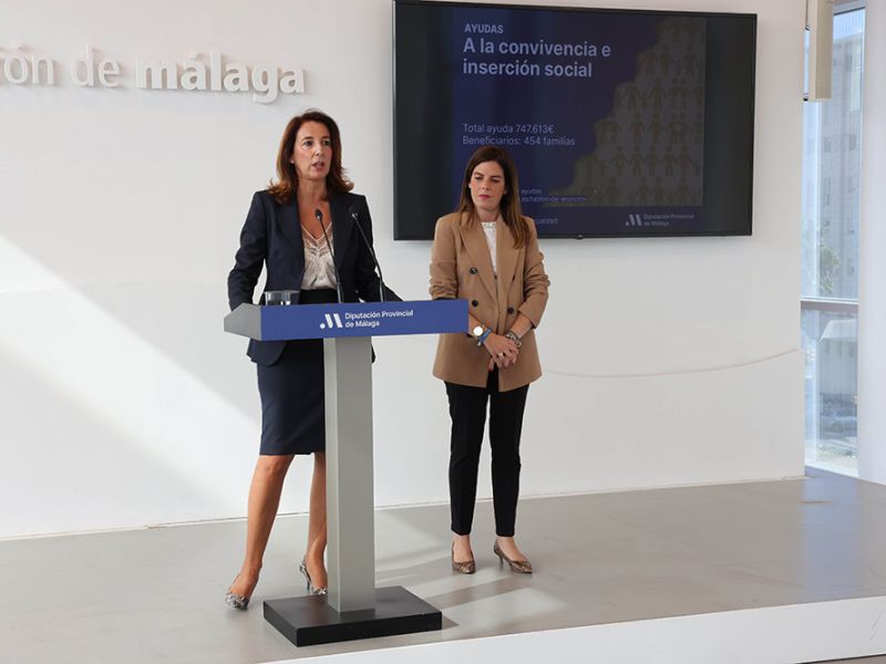 Un total de 454 familias de la provincia reciben ayudas para la convivencia e inserción social de la Diputación
