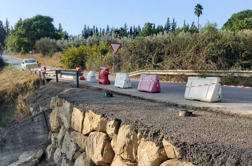 La Diputación invierte 48.000 euros en el arreglo de la carretera de Villafranco del Guadalhorce