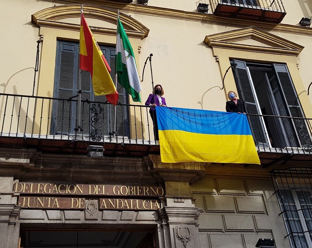La Junta muestra en Málaga el apoyo a Ucrania para facilitar la acogida de los refugiados