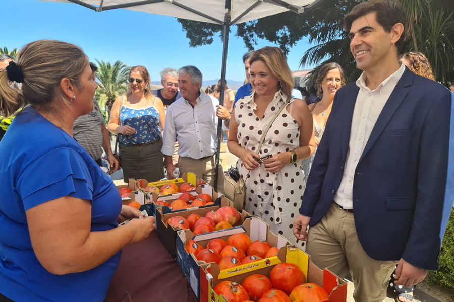 La Diputación subraya el valor del tomate huevo de toro del Guadalhorce para el sector agroalimentario de la provincia