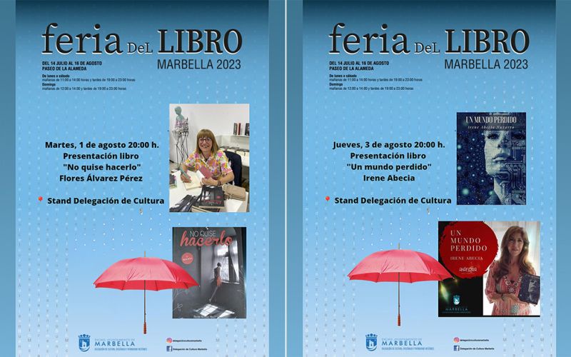 La Feria del Libro de Marbella encara su tercera semana con cuatro presentaciones, dos talleres infantiles y una firma de ejemplares