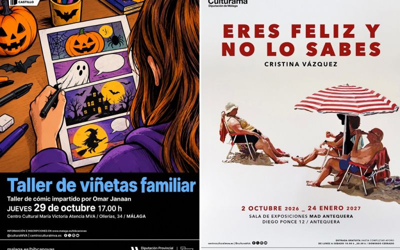 Teatro, talleres y actuaciones musicales despiden la programación cultural de octubre de la Diputación de Málaga