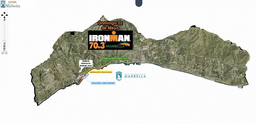 El Ayuntamiento informa sobre las vías afectadas y las alternativas de tráfico con motivo de la celebración del IRONMAN 70.3 el próximo día 22 de mayo