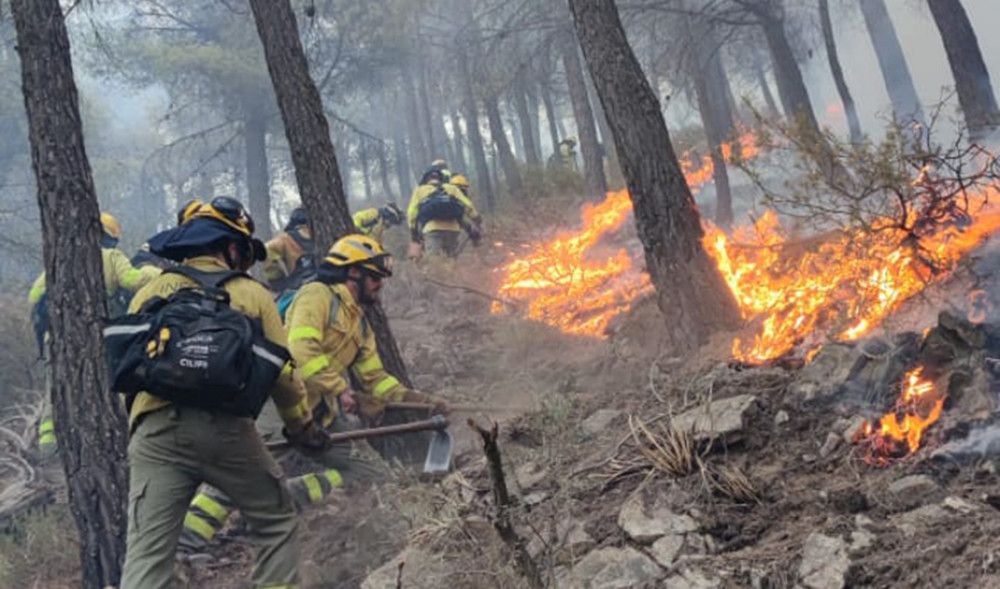 La Junta activó ayer el Nivel 1 del Plan Infoca por el incendio forestal de Los Guájares