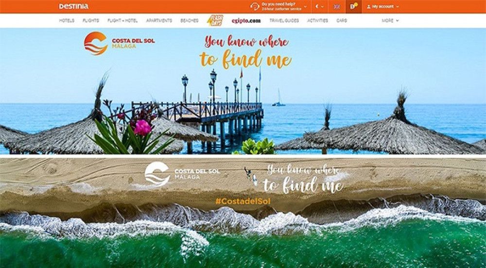 Turismo Costa del Sol se une a Destinia para incrementar las reservas desde Reino Unido