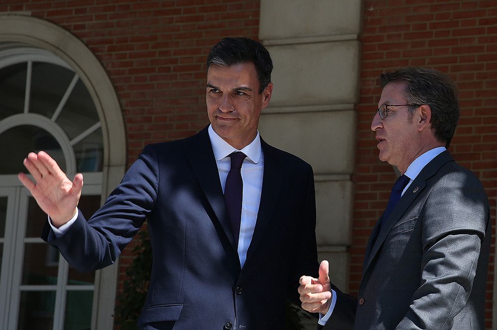 Feijóo y Sánchez se reunirán mañana en el Congreso de los Diputados