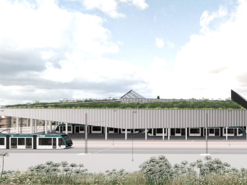 La Junta adjudica por casi 6,4 millones la cubierta verde de las cocheras del Metro de Granada