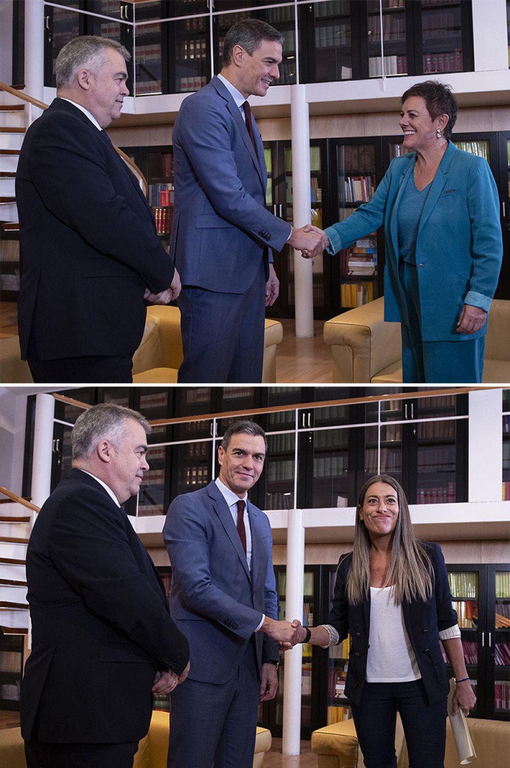 Pedro Sánchez se reúne con Bildu y con los secesionistas catalanes de Junts para negociar sus apoyos a la investidura