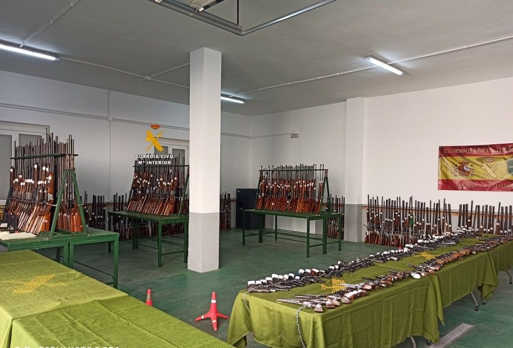 La Guardia Civil de Málaga subastará 723 armas el próximo día 26