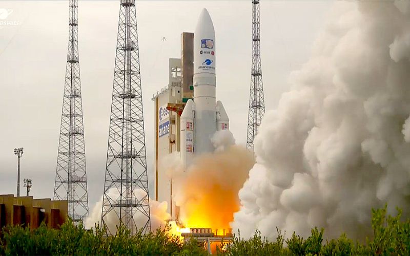 La misión Juice de la ESA inicia su viaje de ocho años a las lunas heladas de Júpiter