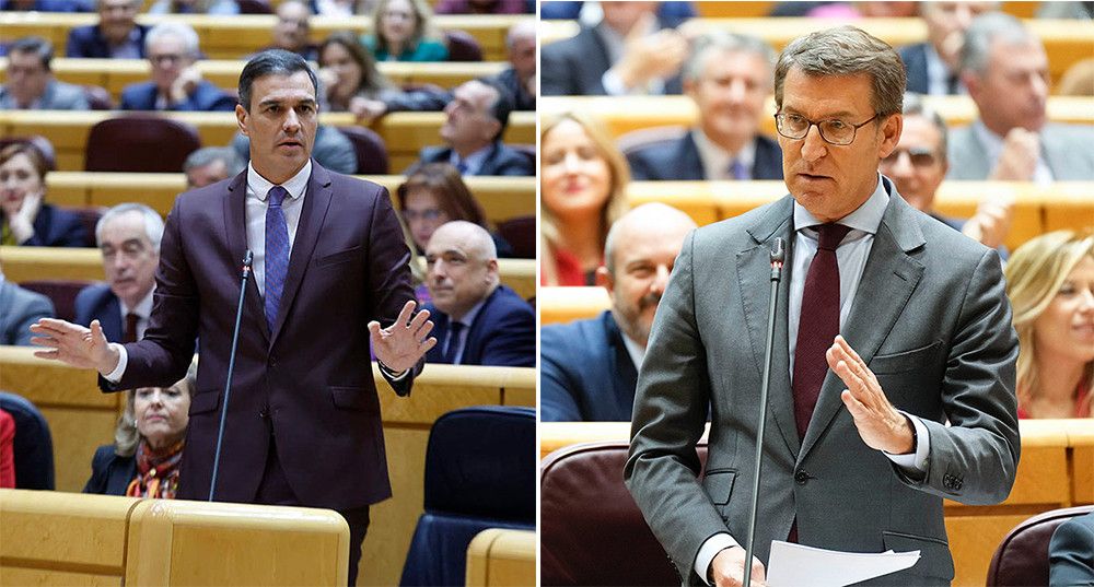 Segundo duelo en el Senado entre Pedro Sánchez y Alberto Núñez Feijóo