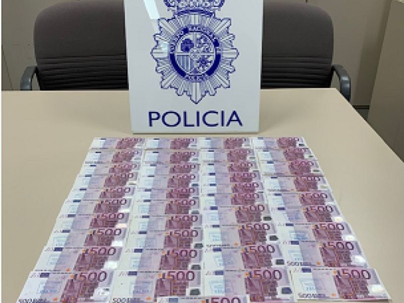 La Policía Nacional desarticula en Marbella una red de distribución de billetes falsos de 500 euros