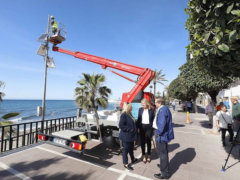 Marbella será la primera ciudad de Andalucía que contará con un sistema de cámaras en las playas que permitirá consultar el grado de ocupación y otros indicadores de interés del litoral