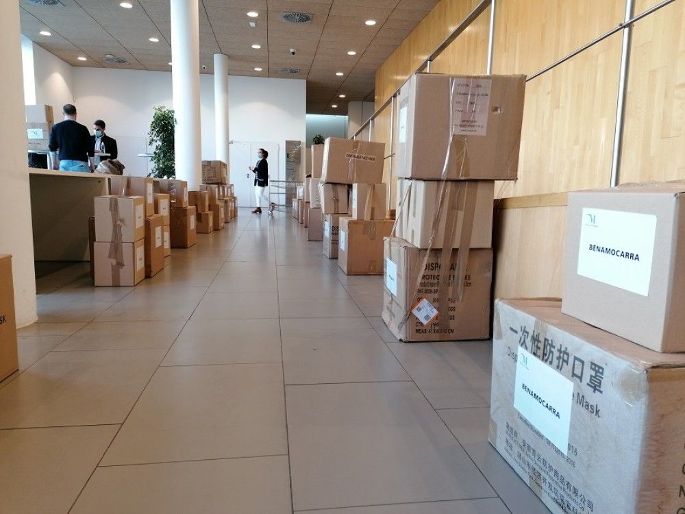 La Diputación hace entrega de 135.000 mascarillas quirúrgicas a municipios menores de 25.000 habitantes