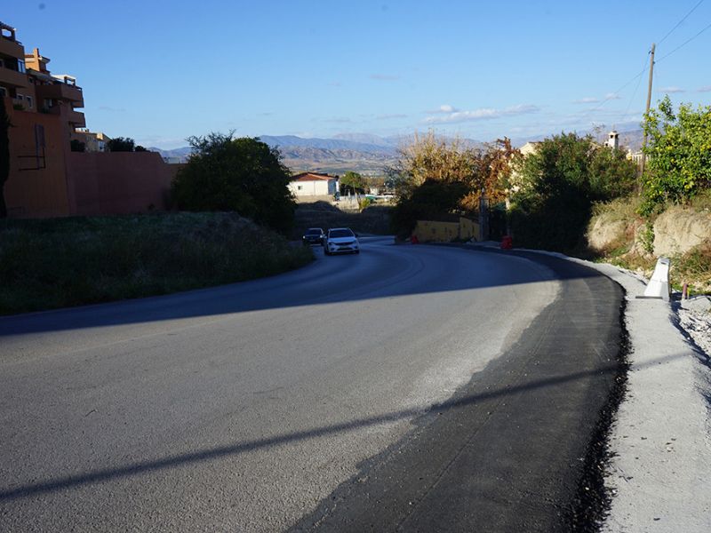Finalizan las obras de renovación de la red de agua en la avenida Fuengirola de Coín que financia la Diputación de Málaga