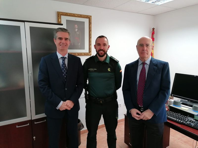 La Asociación de Empresarios y Profesionales CIT Marbella se reúne con el nuevo comandante jefe de la Compañía de Marbella de la Guardia Civil