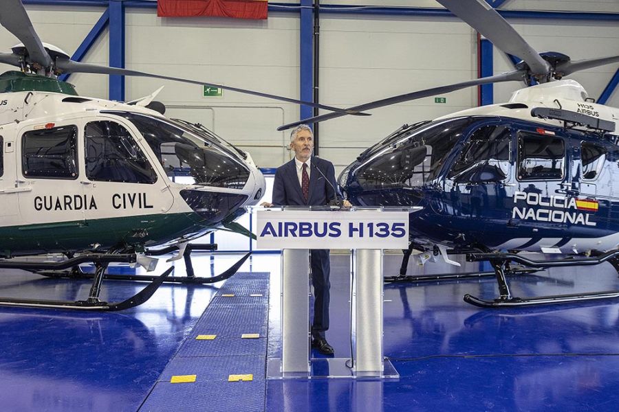 Interior recibe las primeras unidades de los 18 helicópteros con los que renovará las flotas aéreas de Policía Nacional y Guardia Civil