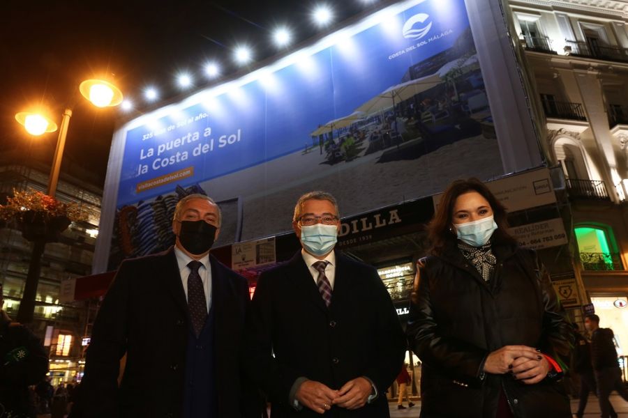 La Costa del Sol desembarca en Fitur con una campaña inédita en la Puerta del Sol con la que prevé impactar a cerca de tres millones de personas