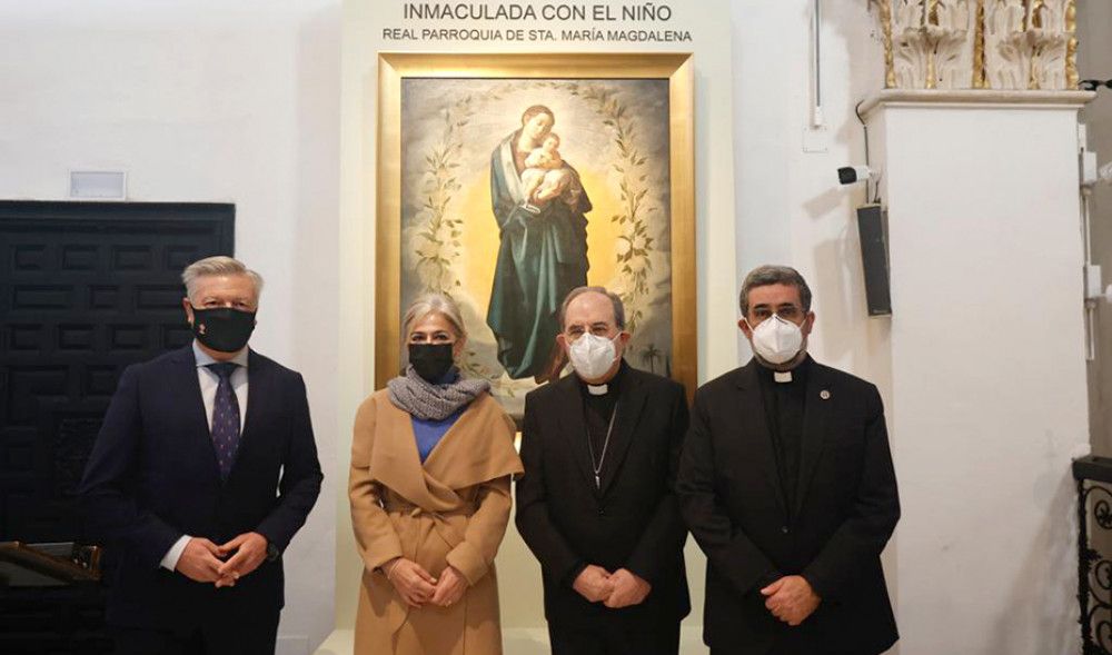 El IAPH finaliza la restauración de un lienzo de la Inmaculada de la iglesia de la Magdalena de Sevilla