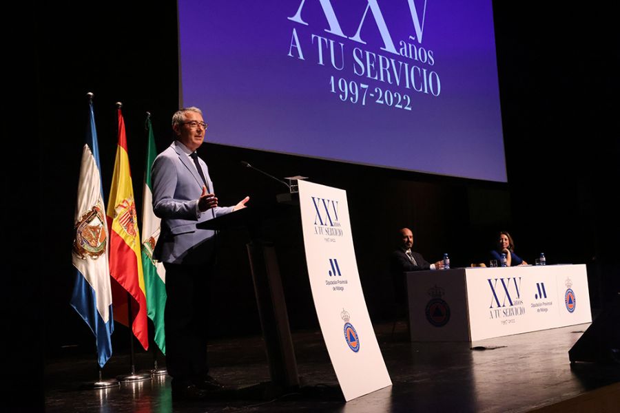 La Diputación celebra los 25 años del Servicio de Protección Civil con un reconocimiento a las 22 agrupaciones que ya existían en 1997