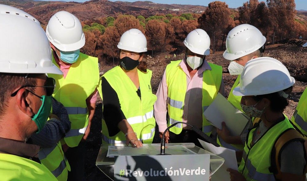 La Junta invierte 1,4 millones en las obras de emergencia por el incendio de Almonaster la Real