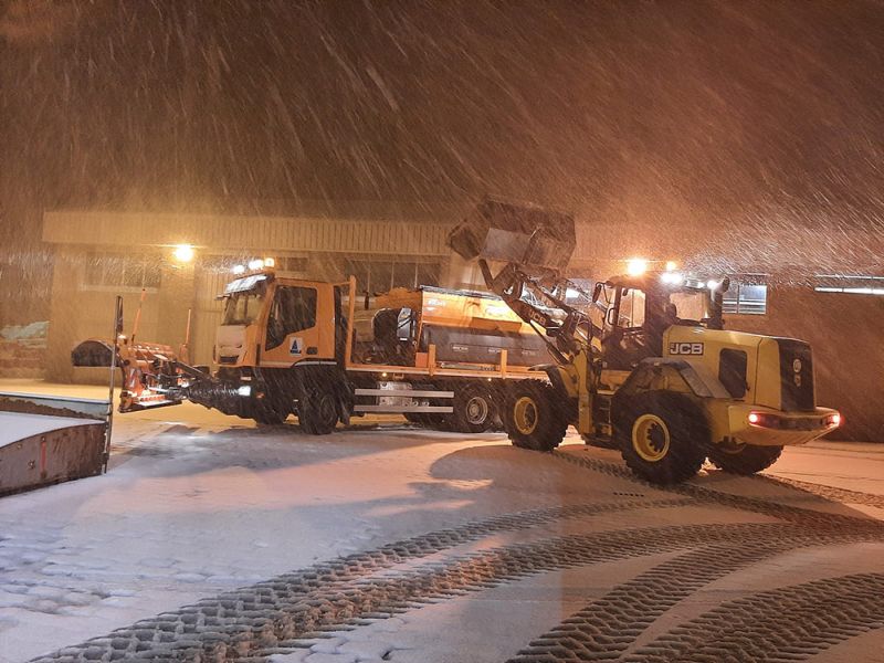La nieve afecta a varias carreteras de la provincia de Almería