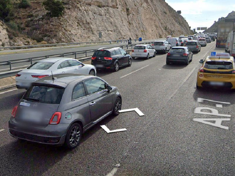 Una colisión en cadena en la AP-7 en Benalmádena se salda con seis heridos