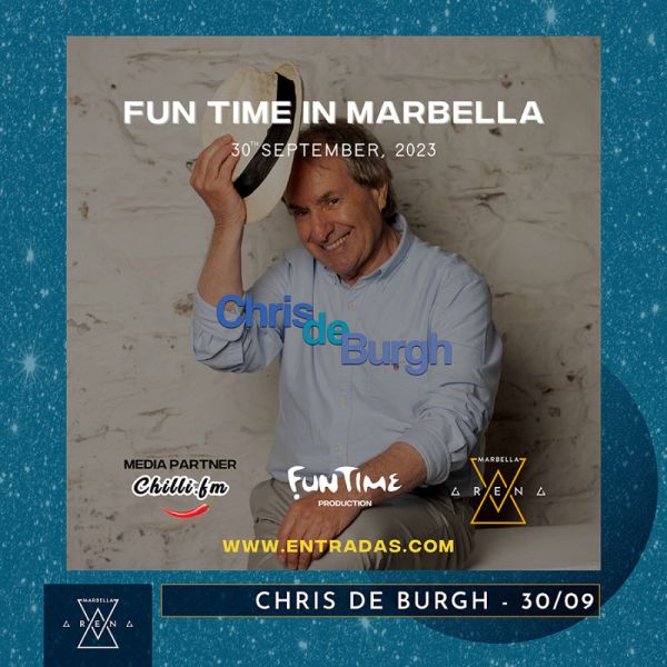 El cantante favorito de Lady Di, Chris de Burgh, actúa este fin de semana en Marbella Arena, en su único concierto en España