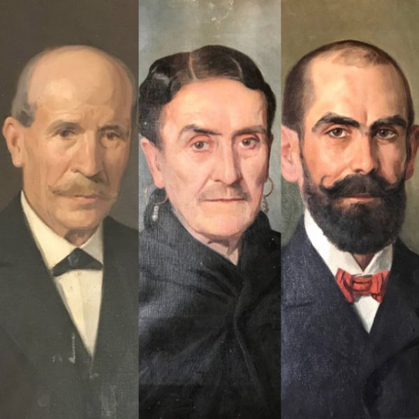 Retratos de familia del pintor José Ordóñez